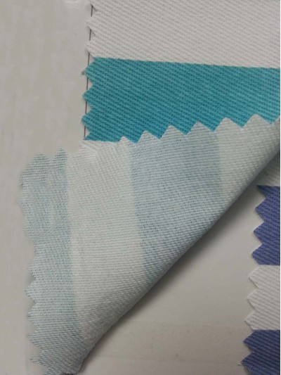 SX- YAXG 淺綠白條21*21/108*53 小斜紋深藍白格 40*40/133*72 耐漂白水 耐氯漂 制服 Anti bleaching bleaching resistant 正面照